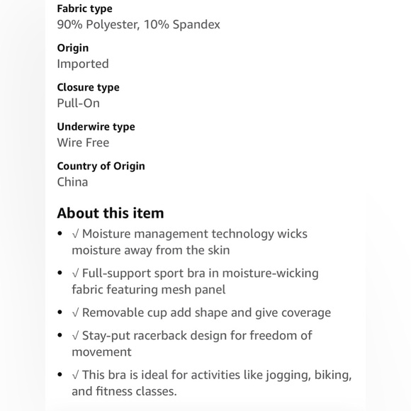 Purple sports bra - Picture 4 of 7